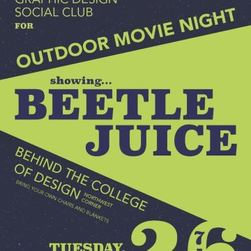 Graphic Design Social Club Outdoor Movie Night: Be